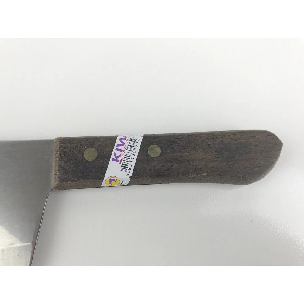 Kiwi Brand Mini Cleaver Knife Chopper Thai Made Stainless Steel‎ Wood Handle